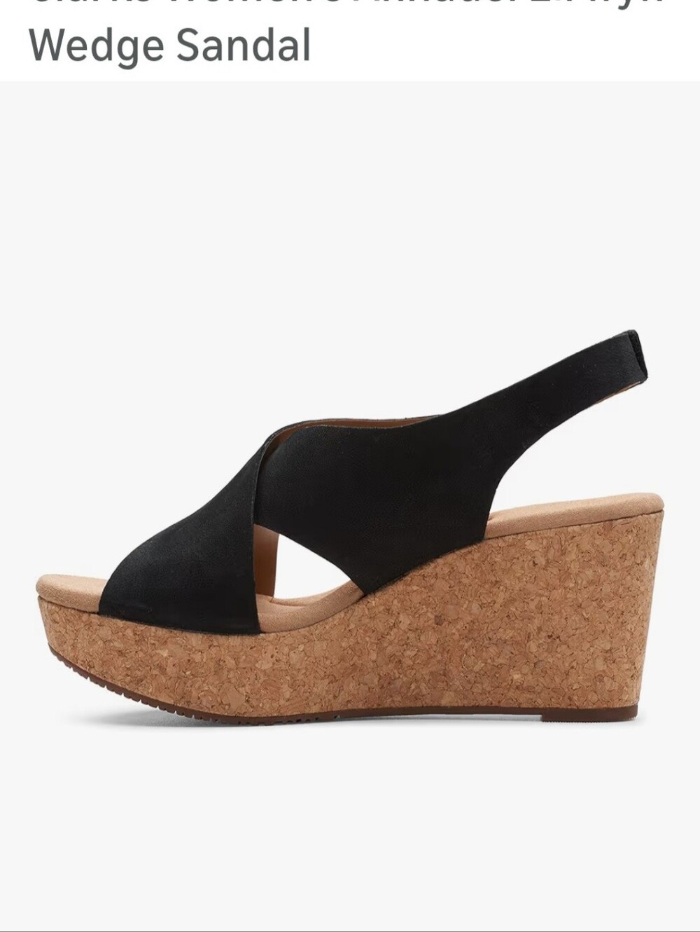 Sz 7 Women's Clarks Slingback Sandals